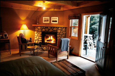 Room view, Buffalo Mountain Lodge, Banff