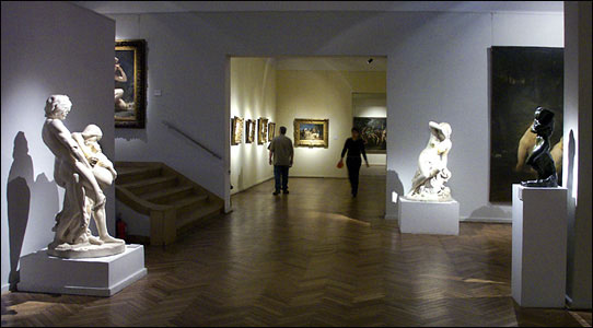 A scene from one of the galleries of the Museo Nacional de Bellas Artes in Buenos Aires