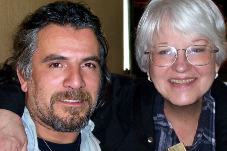 A closeup of the handsome Claudio Gonzalez and Paula Ann Dowers, the love of my life.