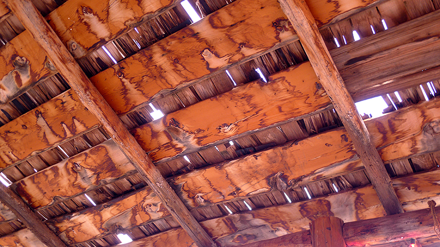 Underside of porch roof, Lee's Ferry Lodge, Marble Canyon, AZ