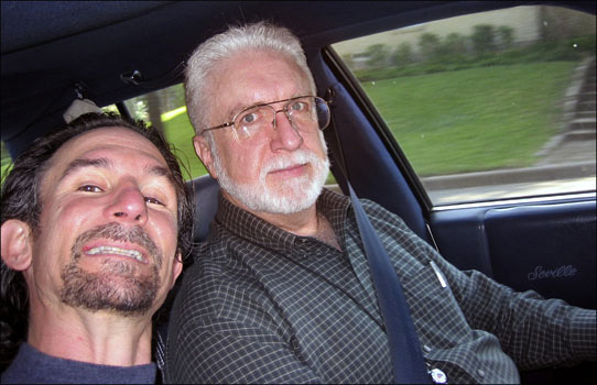 Willie and King take a trip to Montreal.  In the car on the way to the airport.