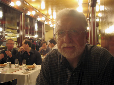 Willie's photograph of me at L'Express.