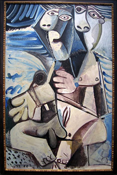 Picasso by Willie. Museum of Fine Arts, Montreal. Embrace, 1971 
