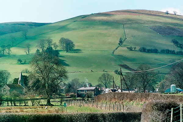 View near Llanarmon, Wales