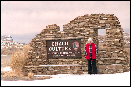 Entrance to Chaco Canyon, which is named the Chaco Culture National Historical Park