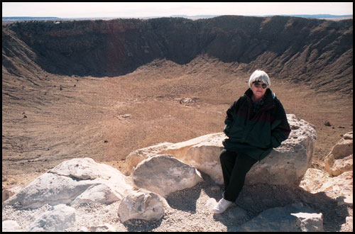 Meteor Crater, Arizona.  This is a privately-owned site near Winslow, AZ, that draws a lot of visitors.