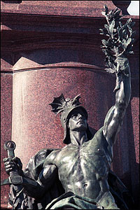 Another figure from the monument to the war dead in Plaza San Martin, Buenos Aire