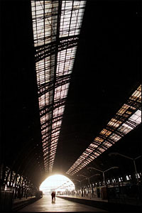 The interior of the Retiro train station, Buenos Aires.