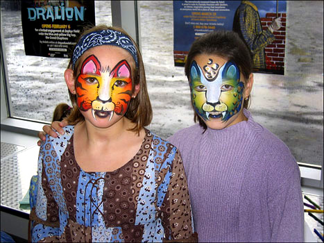  Cirque du Soleil open house face painting